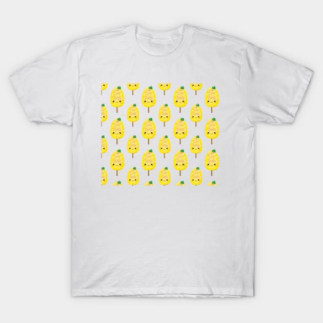 Elote Pattern (Mexican Street Corn) T-Shirt by Florentino